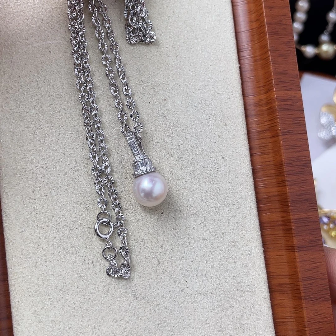 银S925镶嵌颈饰海水珍珠