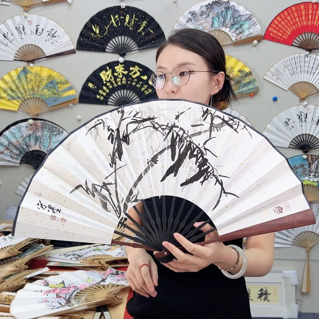 书法书法 10寸 红檀 手写手绘 默认粘好