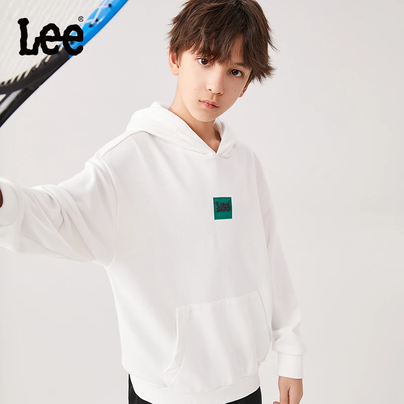 Leekids儿童套头连帽卫衣休闲百搭宽松春秋款保暖