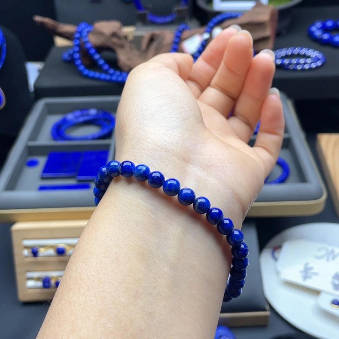 未镶嵌青金石手链6mm福利c z s