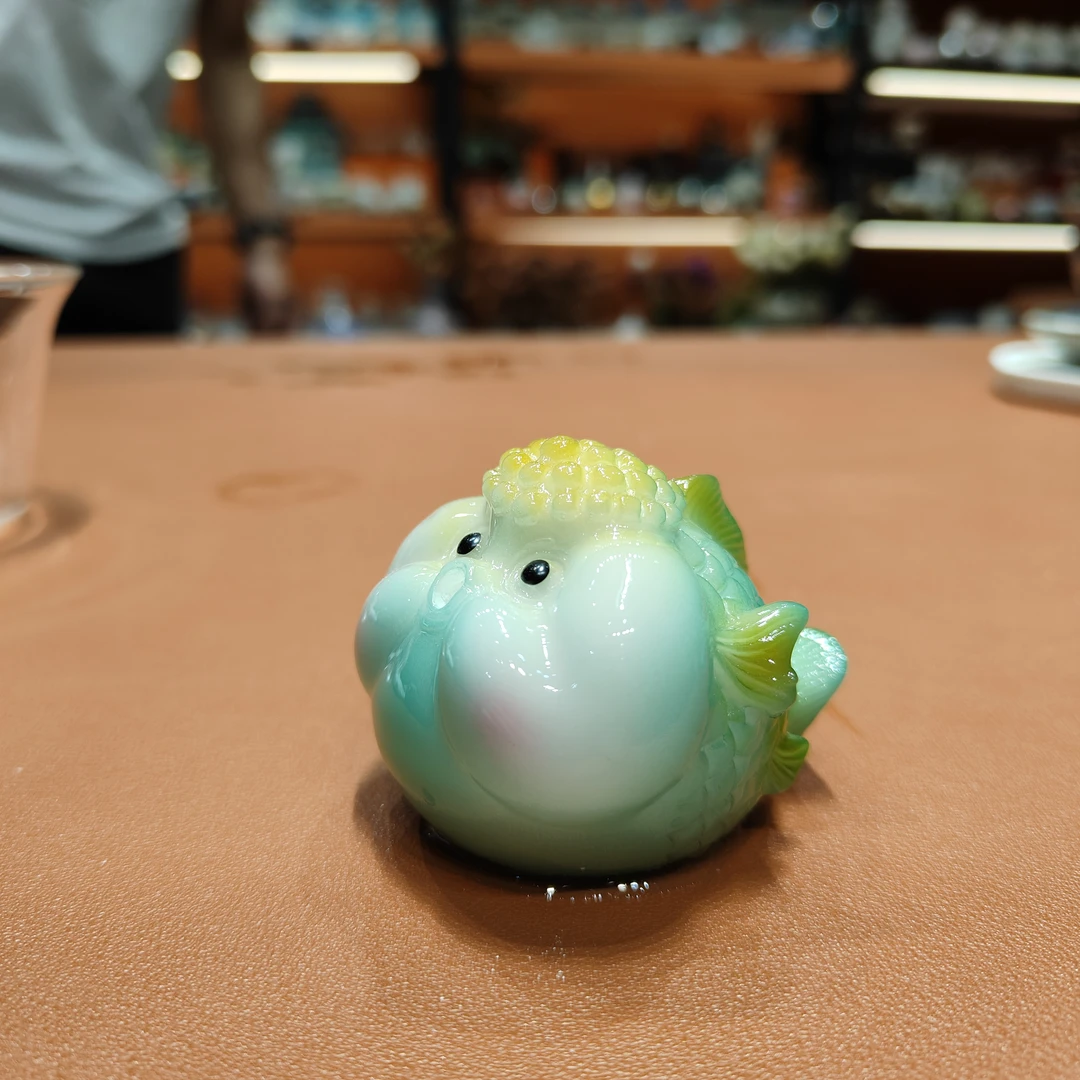 沐雨茶具 茶宠-变色泡泡鱼-5988