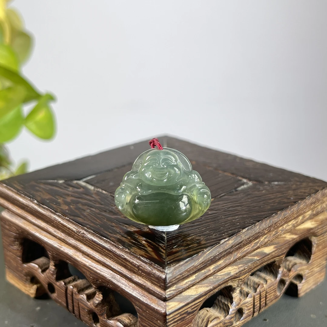 JYA22-33  天然缅甸A货翡翠  佛公