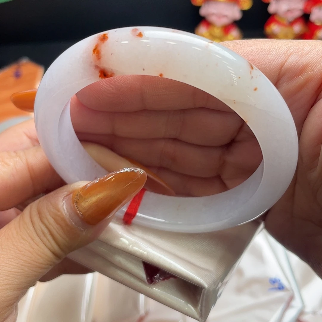 翡翠未镶嵌手镯60.7正圈