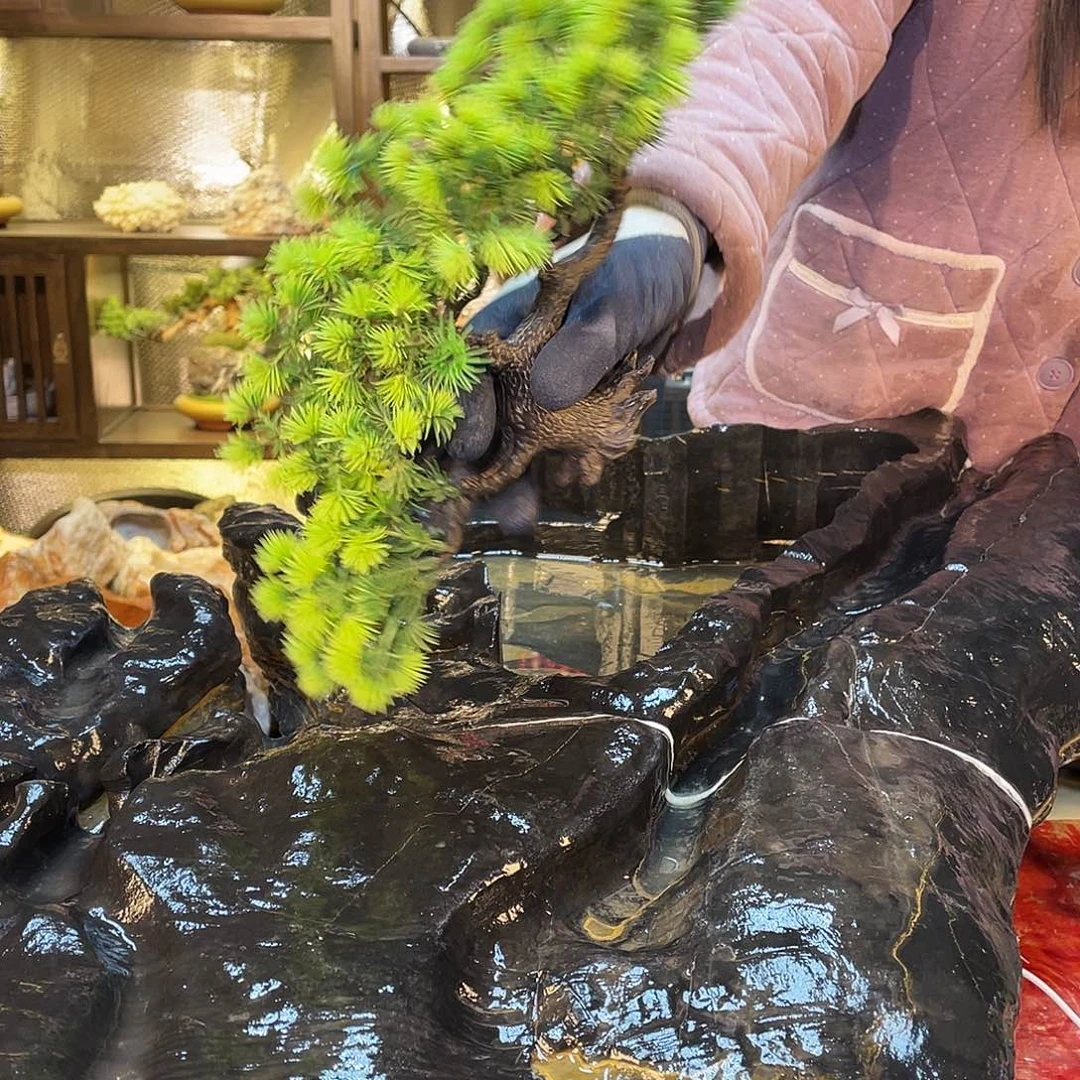 红陶@****8灵壁石花盆