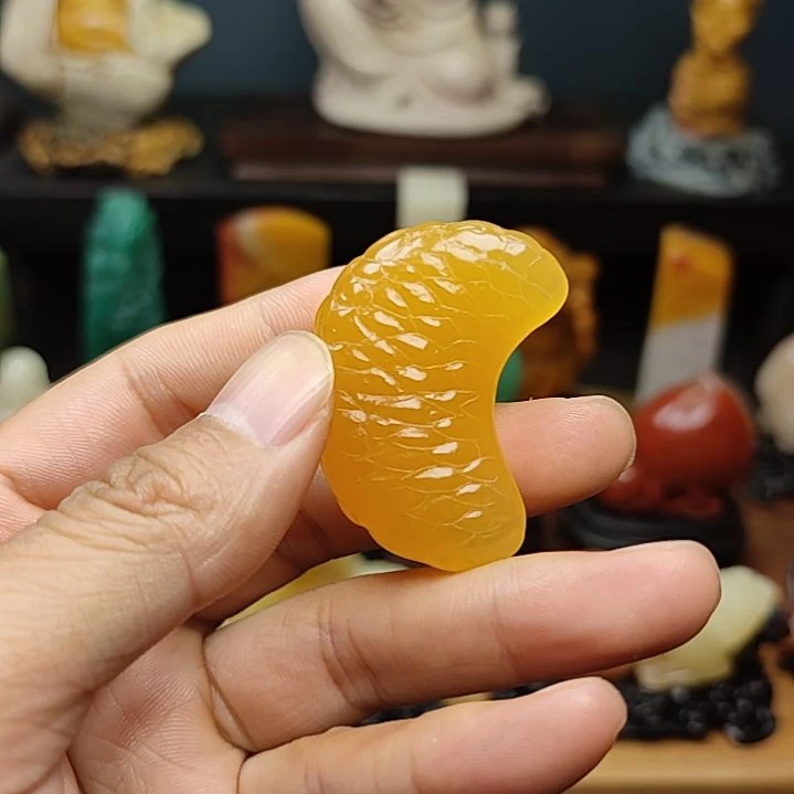 太***大寿山石印石手把件摆件手