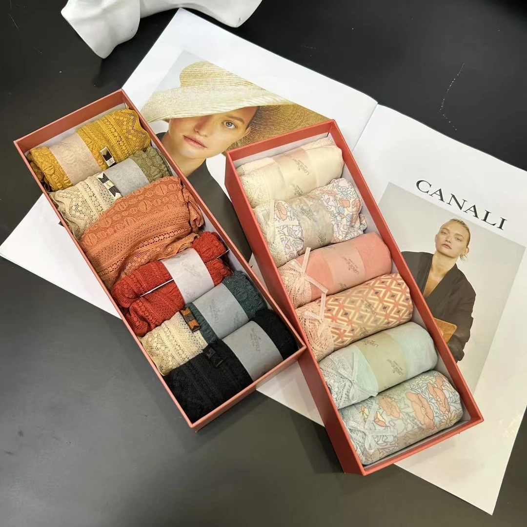 （6条装）女士舒适亲肤柔软透气蕾丝花边内裤H6756