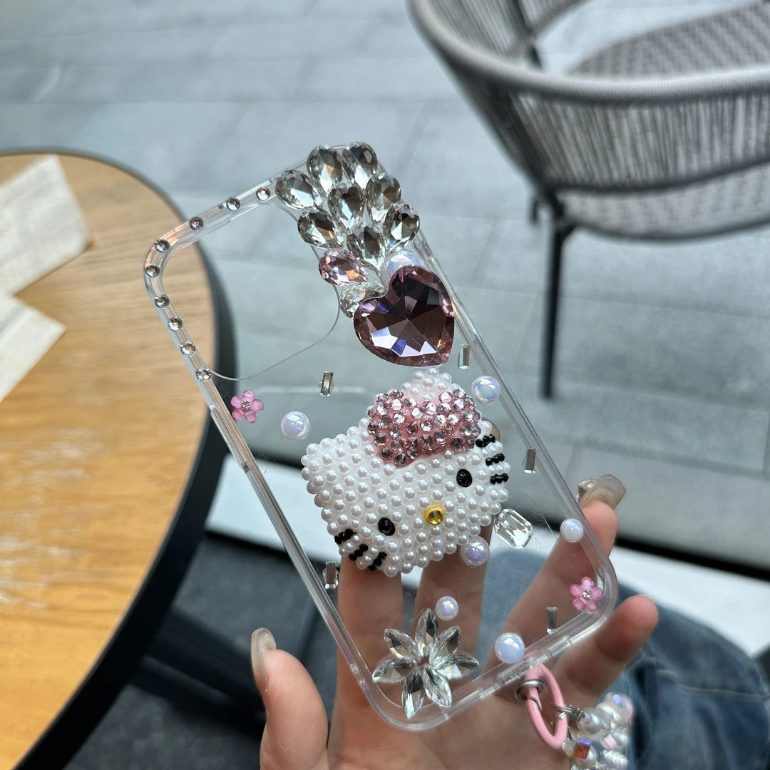 【透明KT猫】奢华iPhone17ProMax适用于苹果15手机壳14/13Pro16