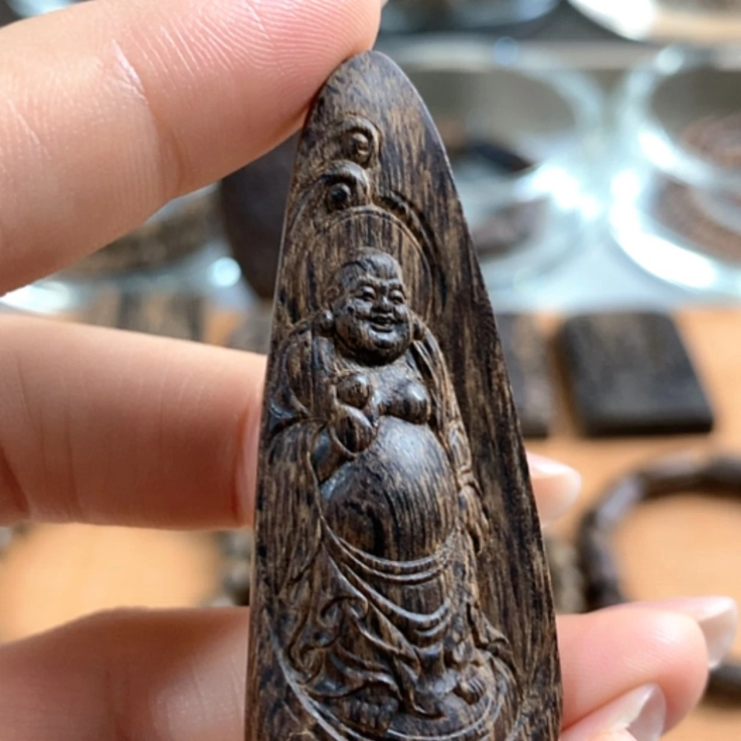 【闪购商品】沉香手串老惠安弥勒佛7.7克沉水