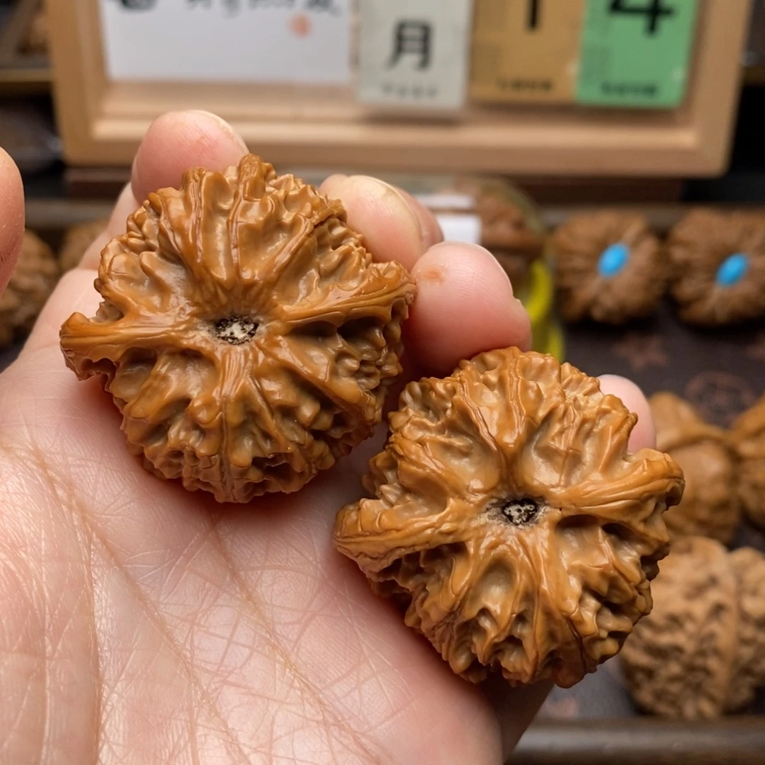 达***溜把件文玩核桃苹果园42