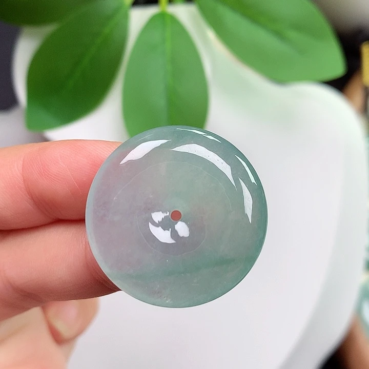 颈饰未镶嵌翡翠平安扣 27.2x6.0mm