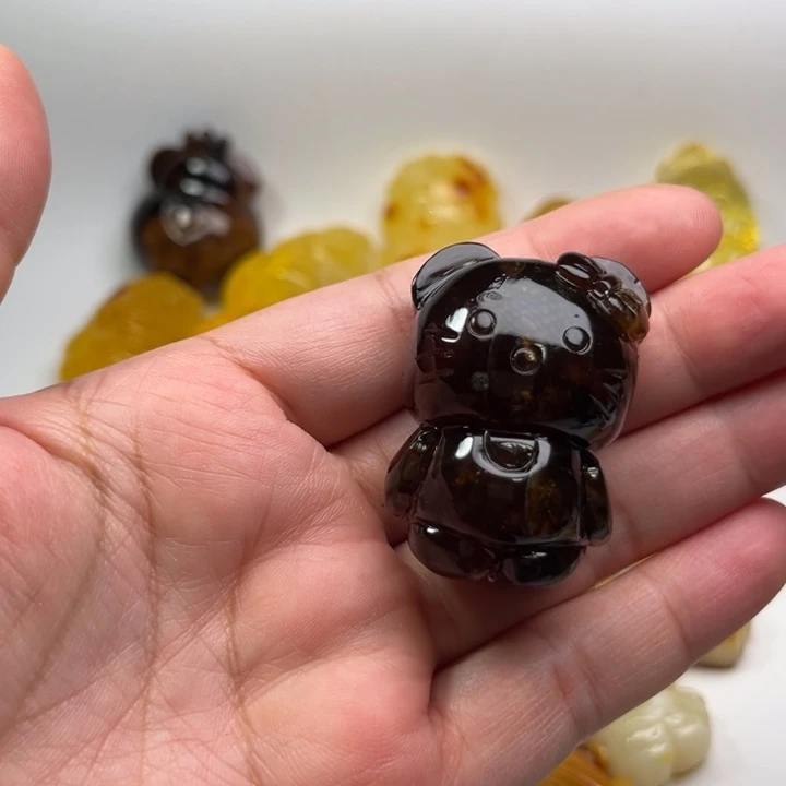 琥珀颈饰未镶嵌琥珀蜜蜡