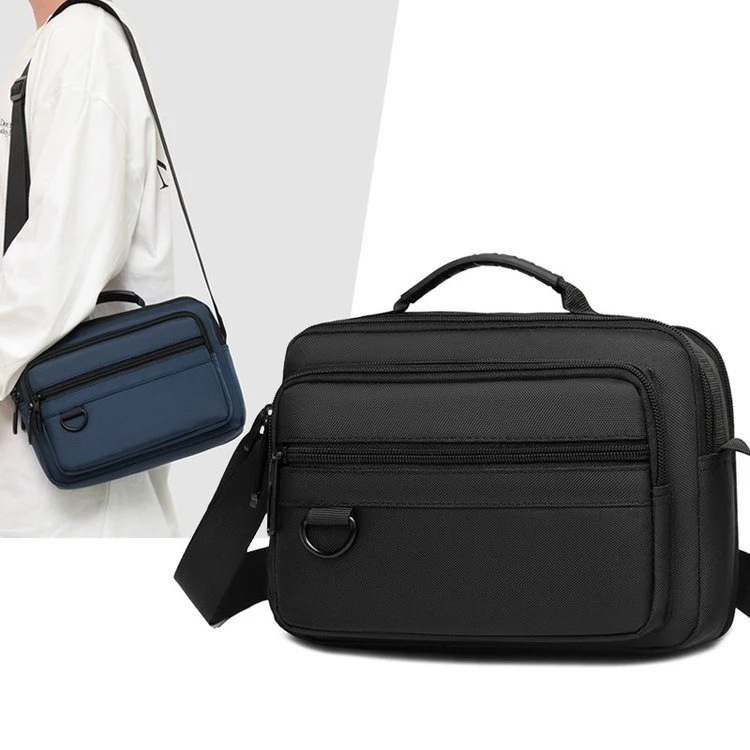 商务包包2025爆款简约时尚男士斜挎包上班族单肩包出门旅游