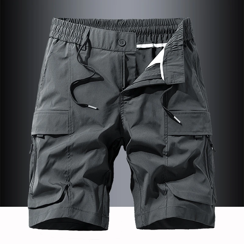 法国Cebrodz2025新款夏季口袋复古休闲宽松显高短裤时尚工装短裤