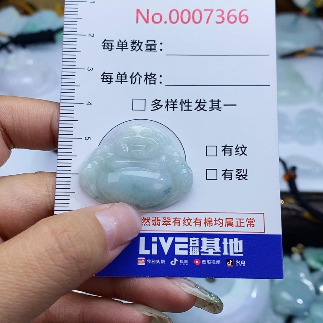 翡翠未镶嵌颈饰7366