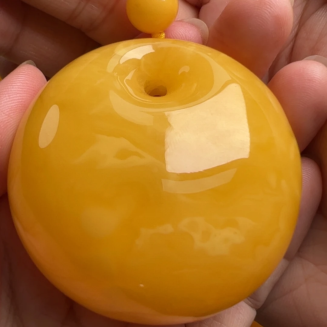 蜜蜡未镶嵌毛衣链无优化无烤色无补胶无覆膜无辐照无煮蜜