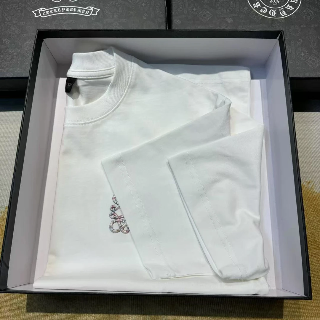 【F2555】春夏新款重工重磅短袖T恤长袖男女同款休闲百搭