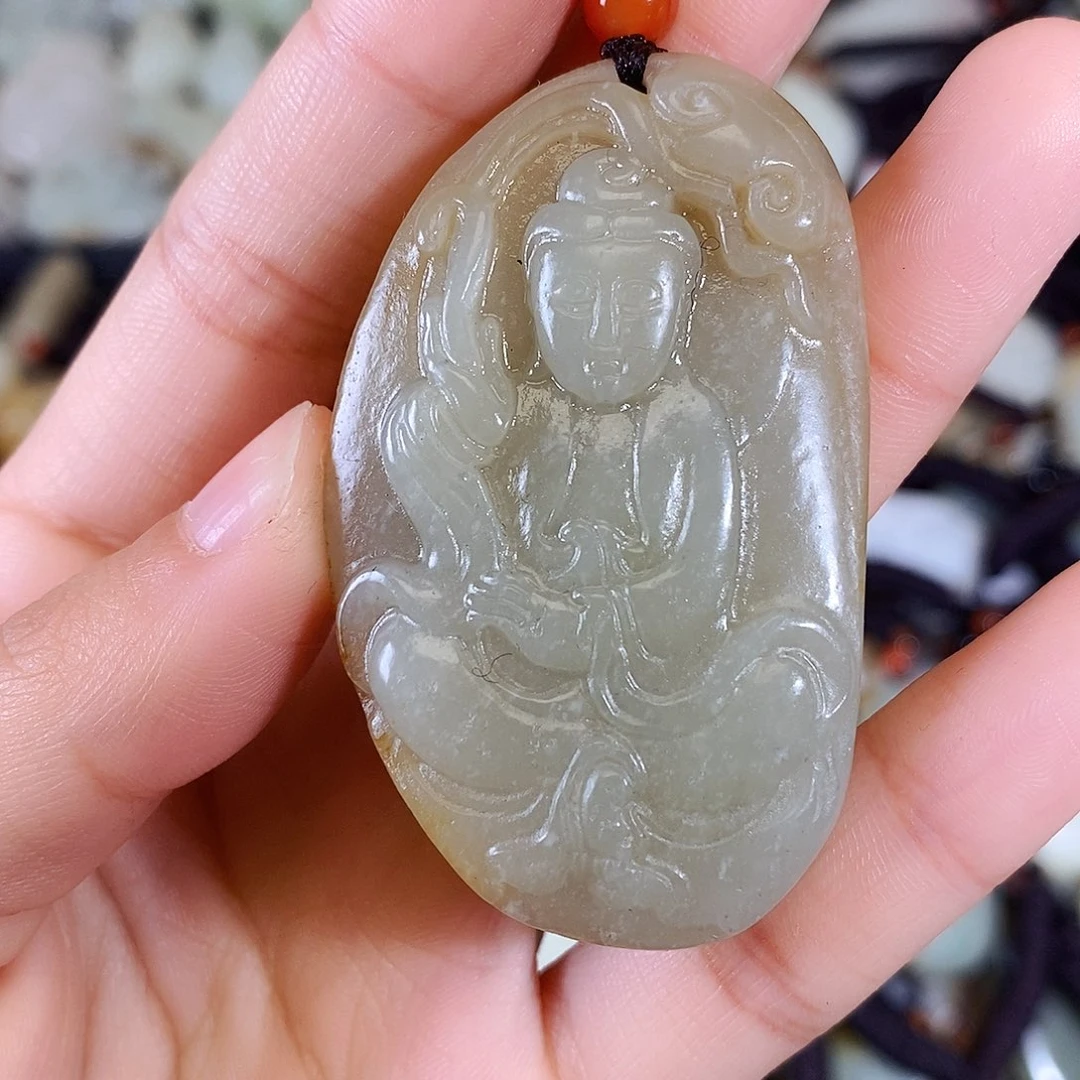 和田玉未镶嵌颈饰