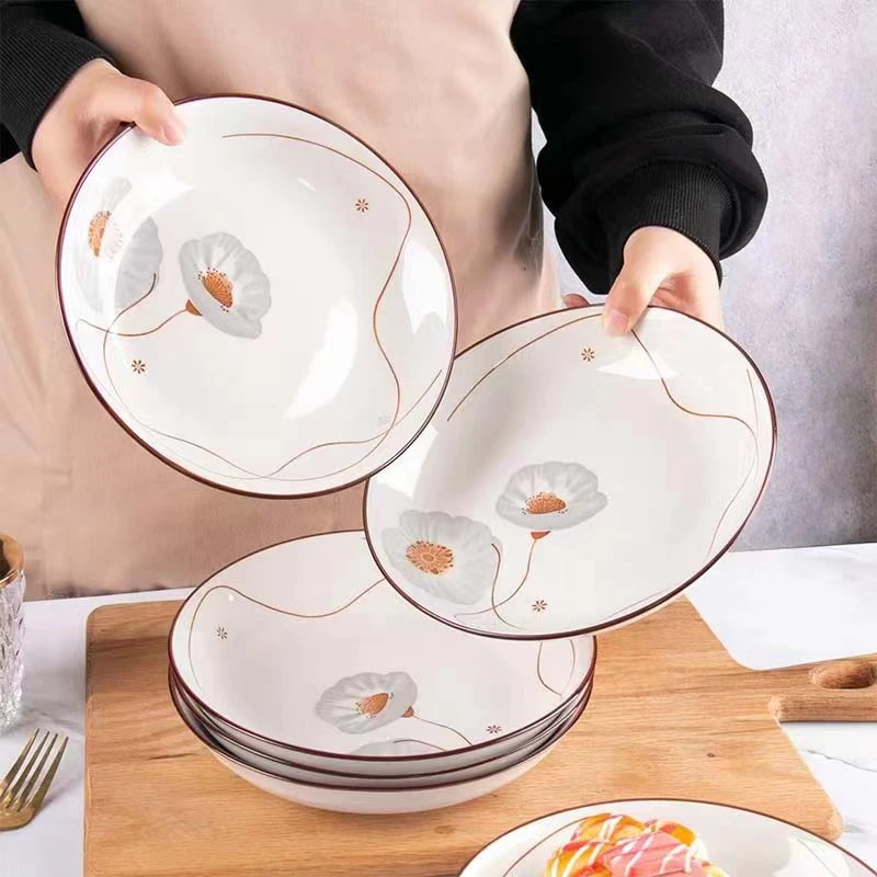 八英寸岁月静好圆盘6个中式简约风 破损补发