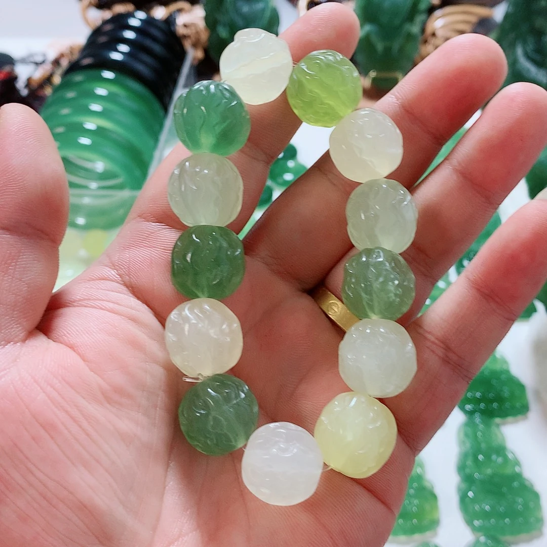 蛇纹石玉未镶嵌手串