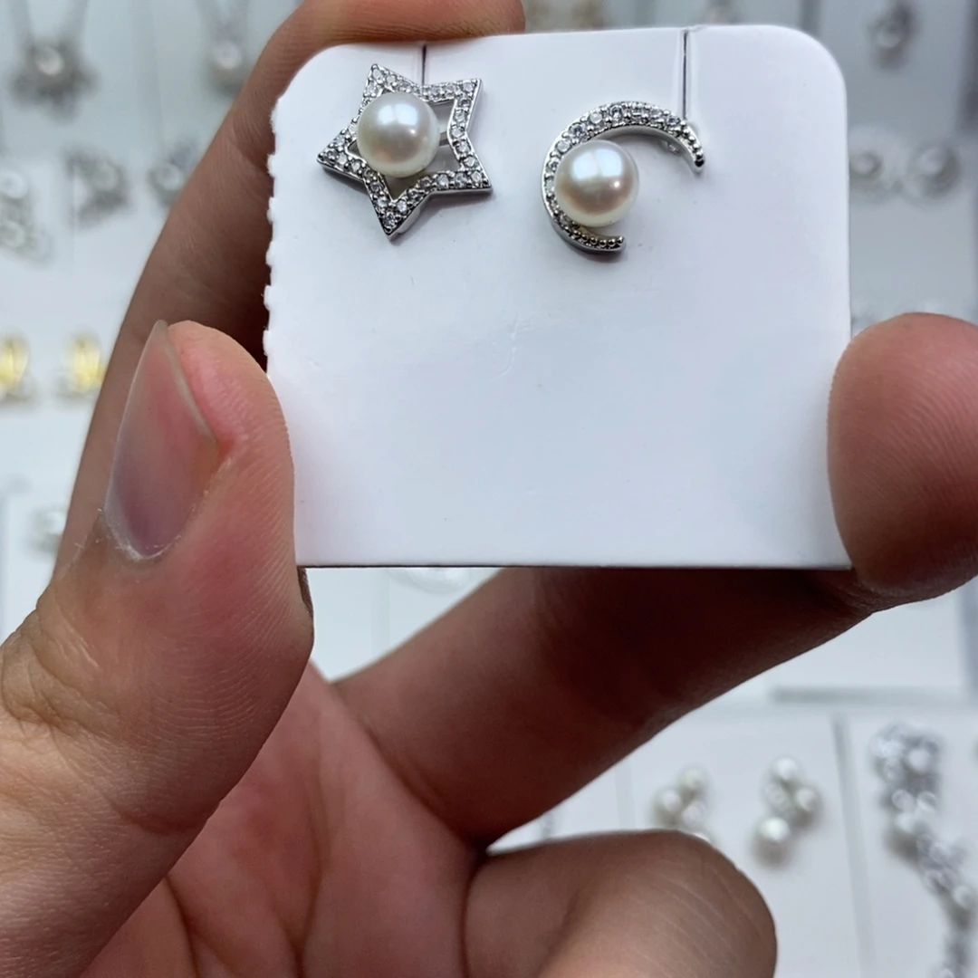 淡水珍珠未镶嵌耳饰