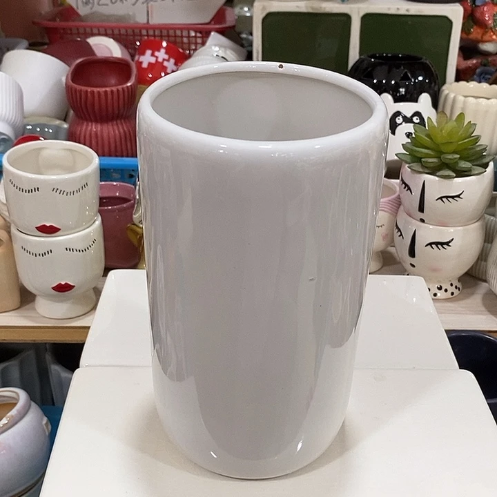 摆件陶盆有孔 微瑕介意勿拍