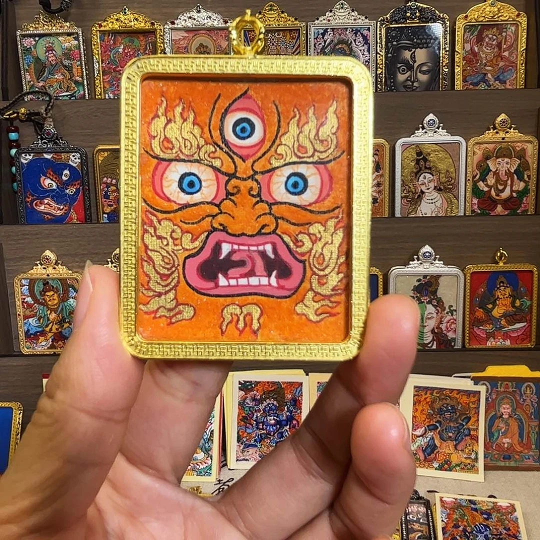 吊坠黄财法眼4×5纯手