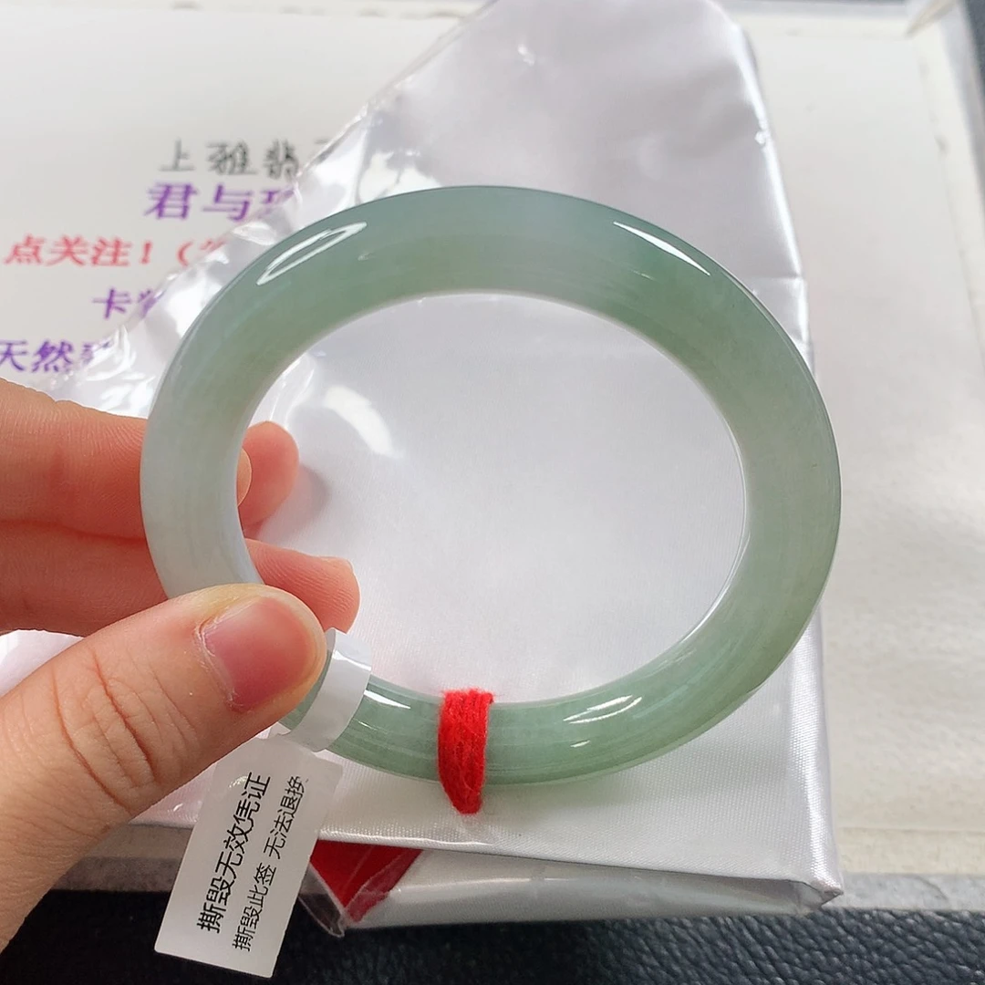 未镶嵌手镯翡翠清*? 圆条