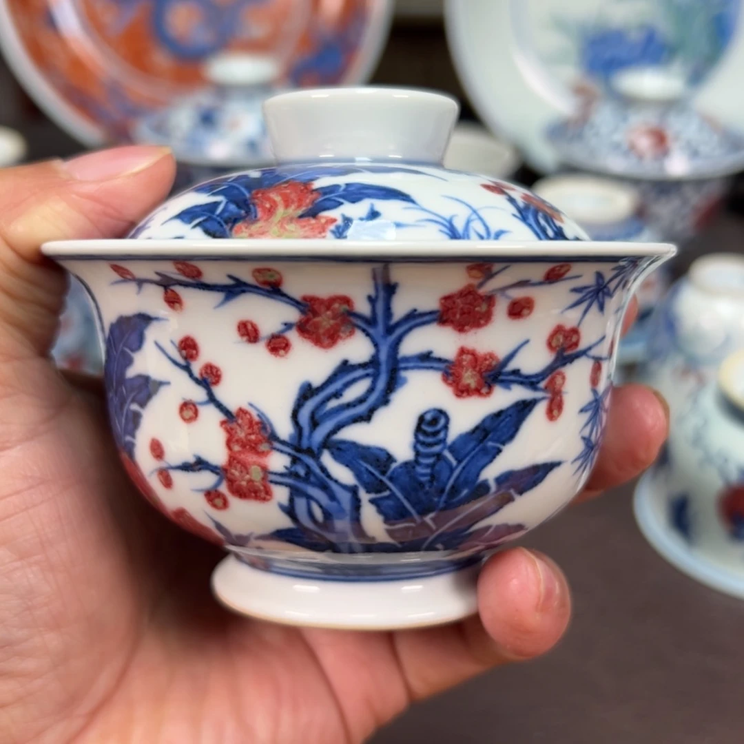 【闪购商品】陶喜****军景德镇陶瓷艺术盖碗