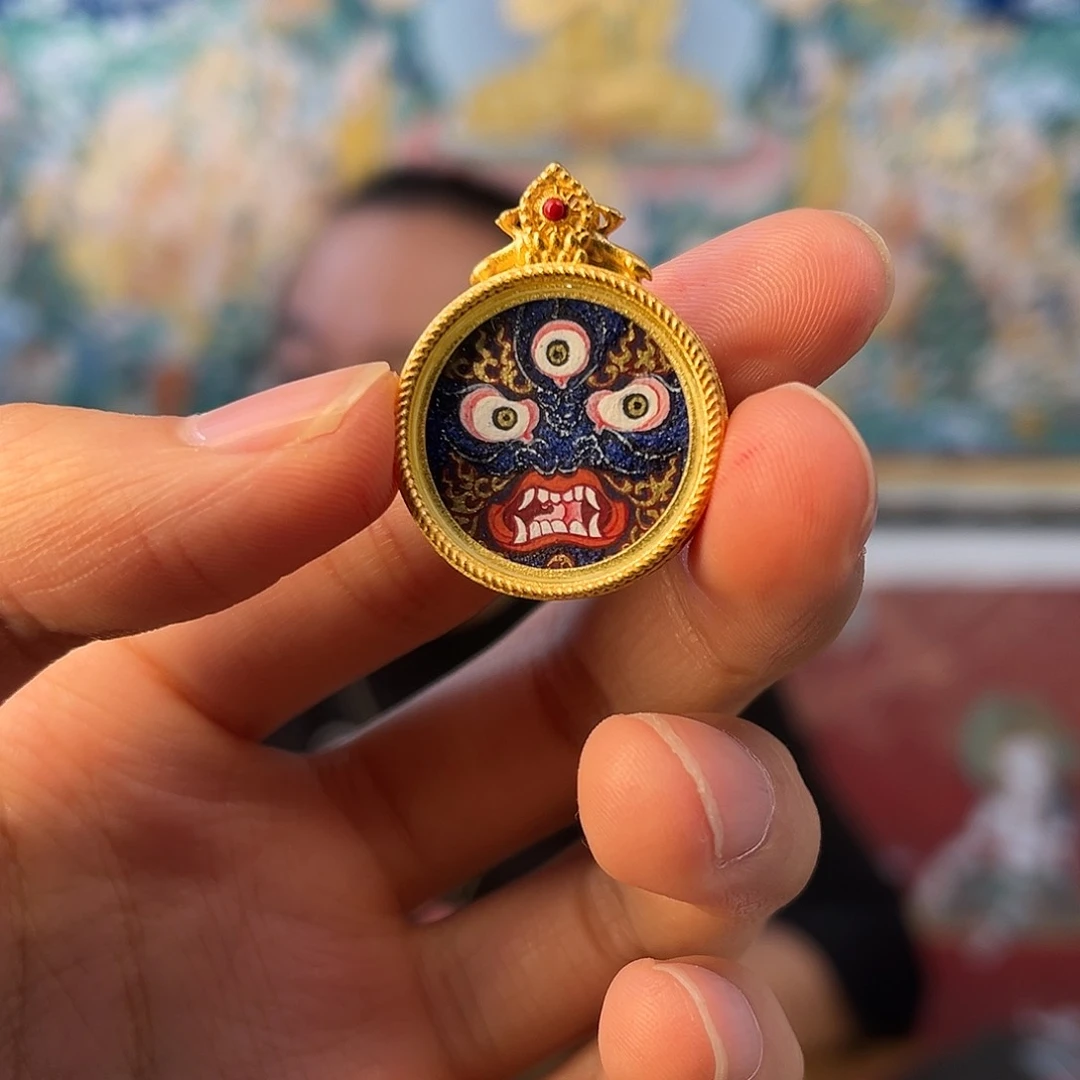 吊坠【热贡】黑财小卡