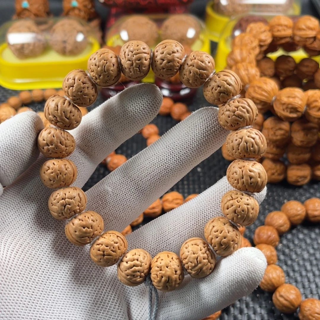 习***好文玩核桃手串树王纽扣S121