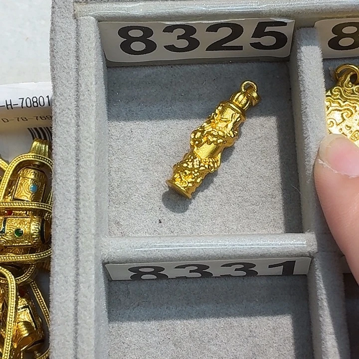 铜合金8325强保色发 1 个壹笔壹吊坠