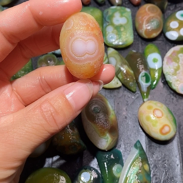 1***7玛瑙/玉髓合金颈饰