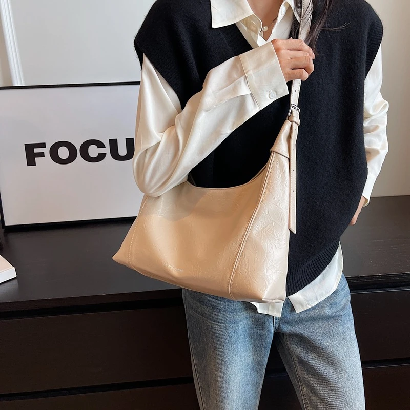 托特包包女式2025新款高级感大容量大学生上课通勤腋下单肩斜挎包