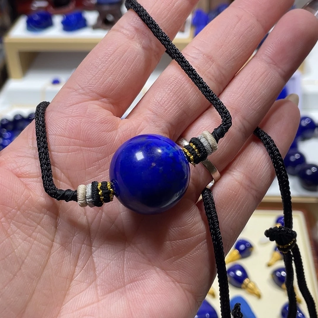 青金石未镶嵌特漏23mm锁骨珠