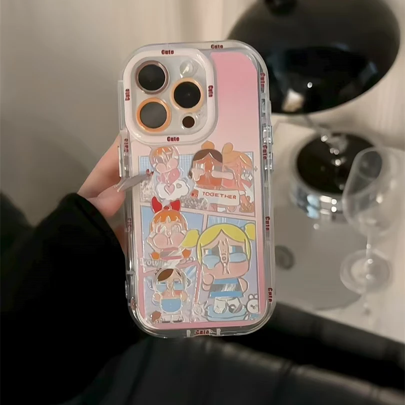 羽纱奶油壳宫格哭娃防护手机壳适用苹果16华为p70oppo小米15vivo