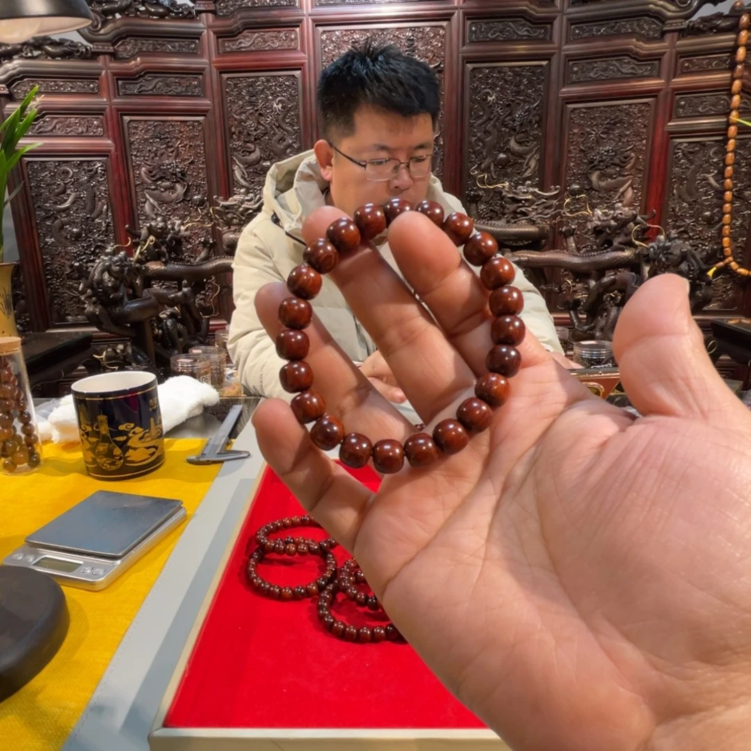 檀香紫檀（小叶紫檀）0910单圈玉化琴料401号