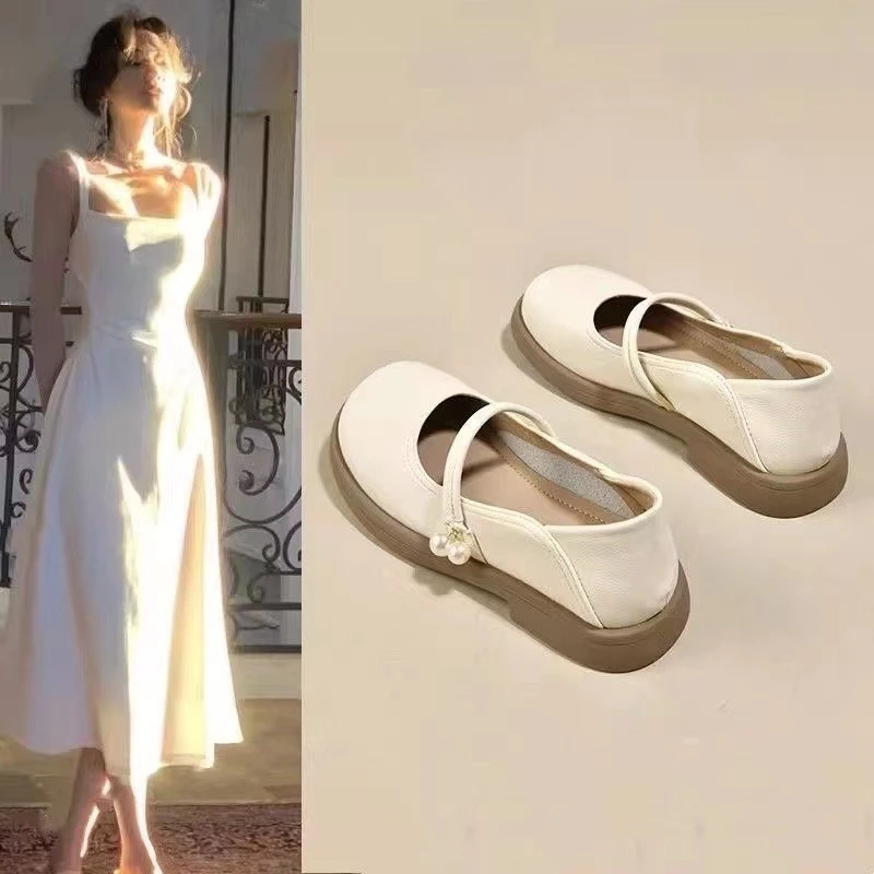 2024休闲鞋春夏季两穿新款乐福鞋小皮鞋子玛丽珍舒适单鞋温柔风