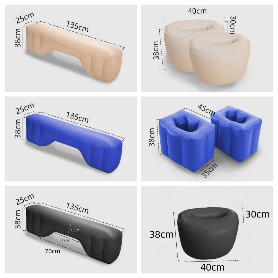 车载充气床间隙垫汽车后座长条充气墩子方墩储物墩单支撑充气墩；
