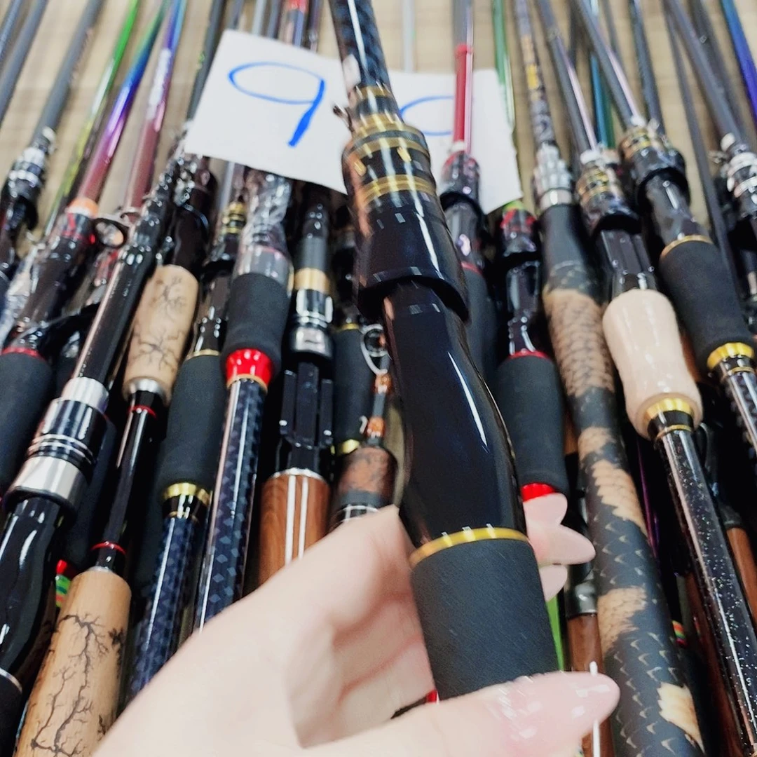 黑金色直柄1.8米路亚竿