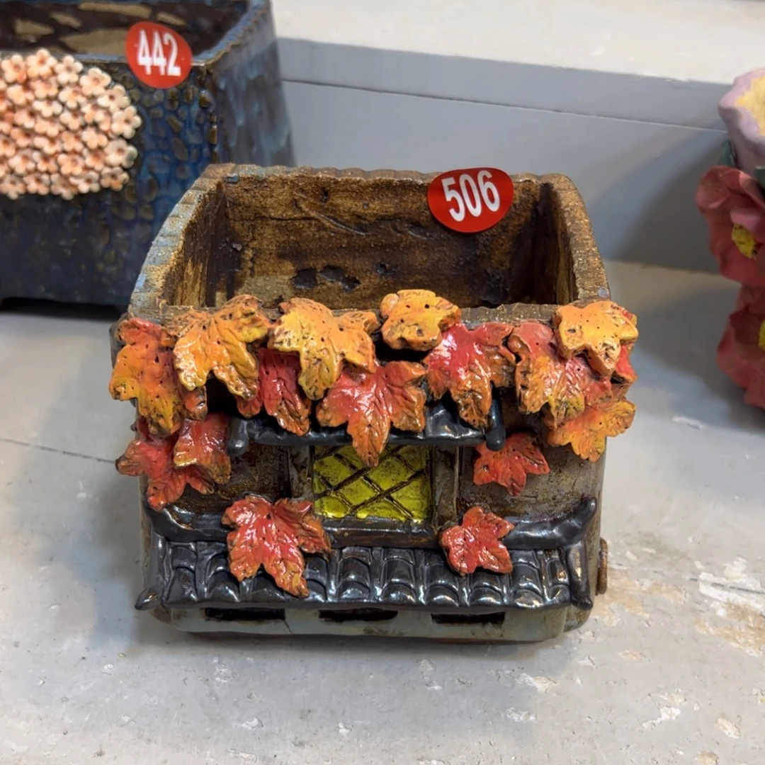 微瑕506号陶然花器手工花盆