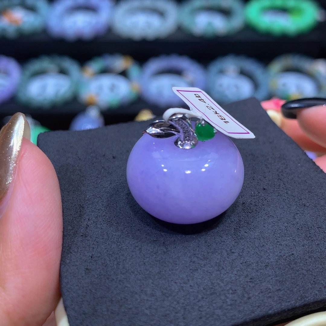 翡翠18K金镶嵌手链翡翠