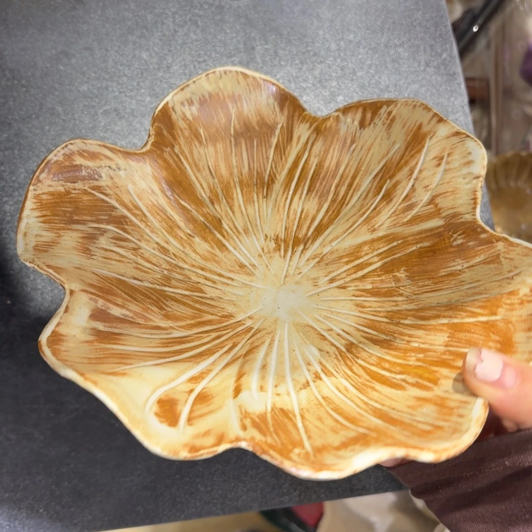 瓷7寸陶土盘一个一个