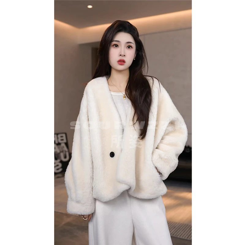 SOURWZZI/所姿100%羊毛冬季时尚百搭休闲女士外套SZ-25715