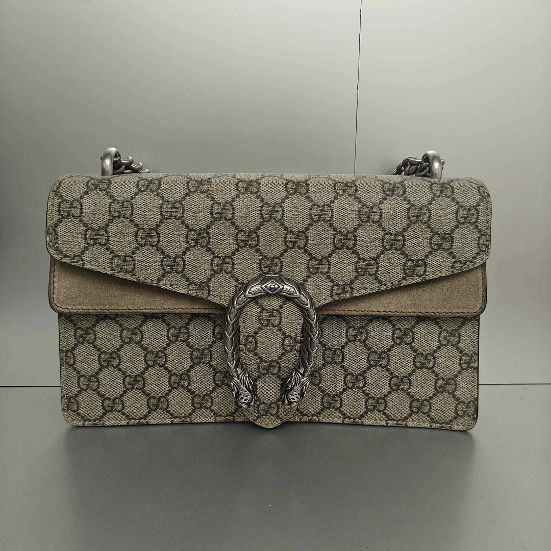 99新 GUCCI/古驰 Gucci酒神中号驼色 98 新