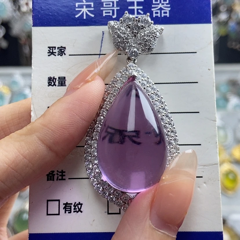 【闪购商品】托帕石吊坠(不含链)银S925镶嵌夏*_