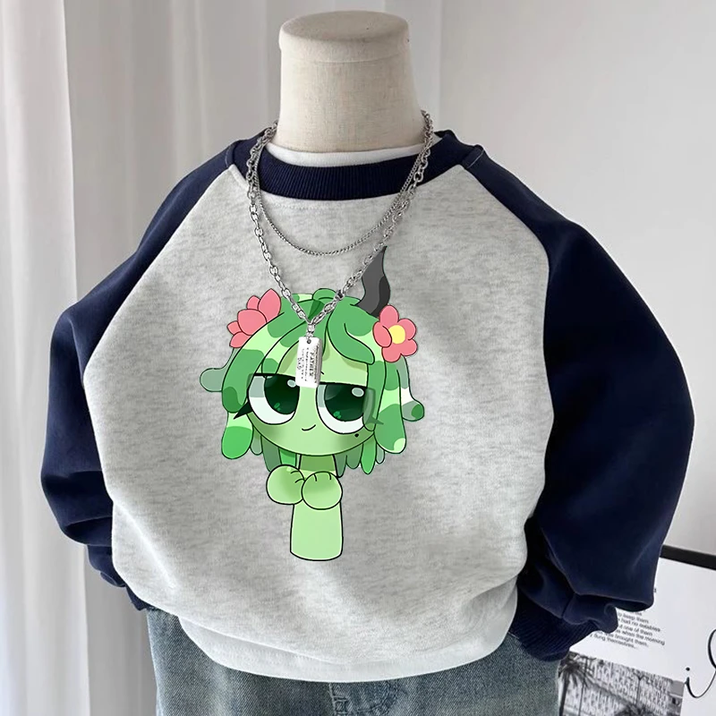 男女童新款宝宝卡通小童上衣打底节奏盒子卫衣秋季儿童长袖春秋