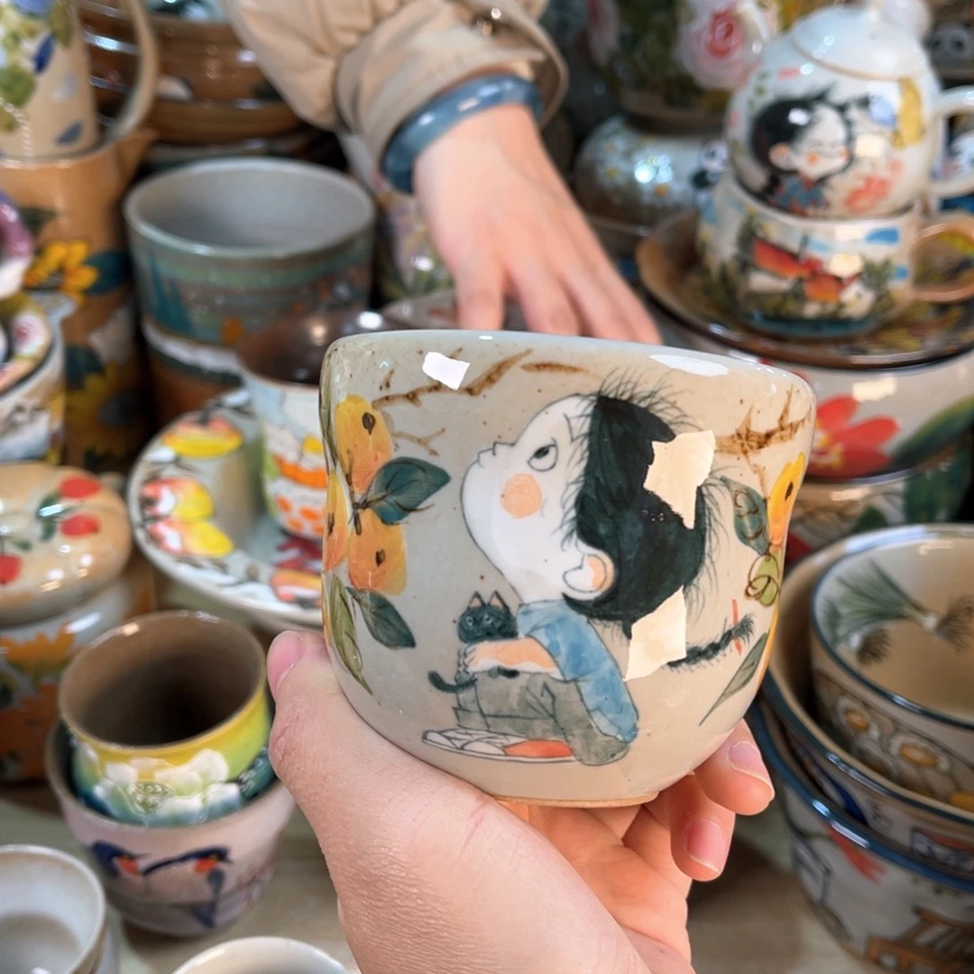 景德镇手工手绘杯