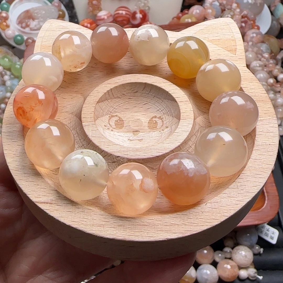 未镶嵌玛瑙/玉髓珠宝半成品