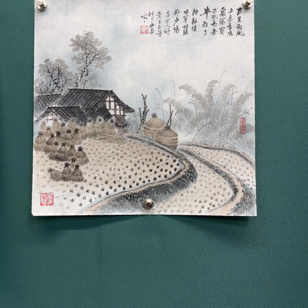 国画艺术家真人手绘