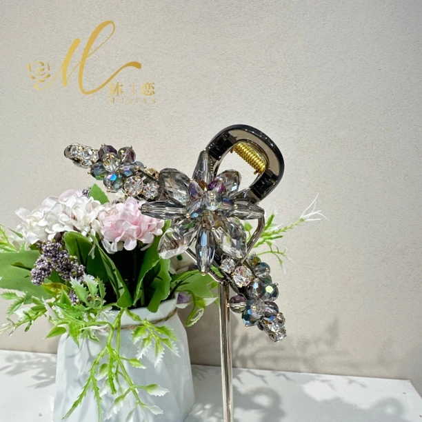 E325【13cm抓夹】发饰气质超仙头饰手工